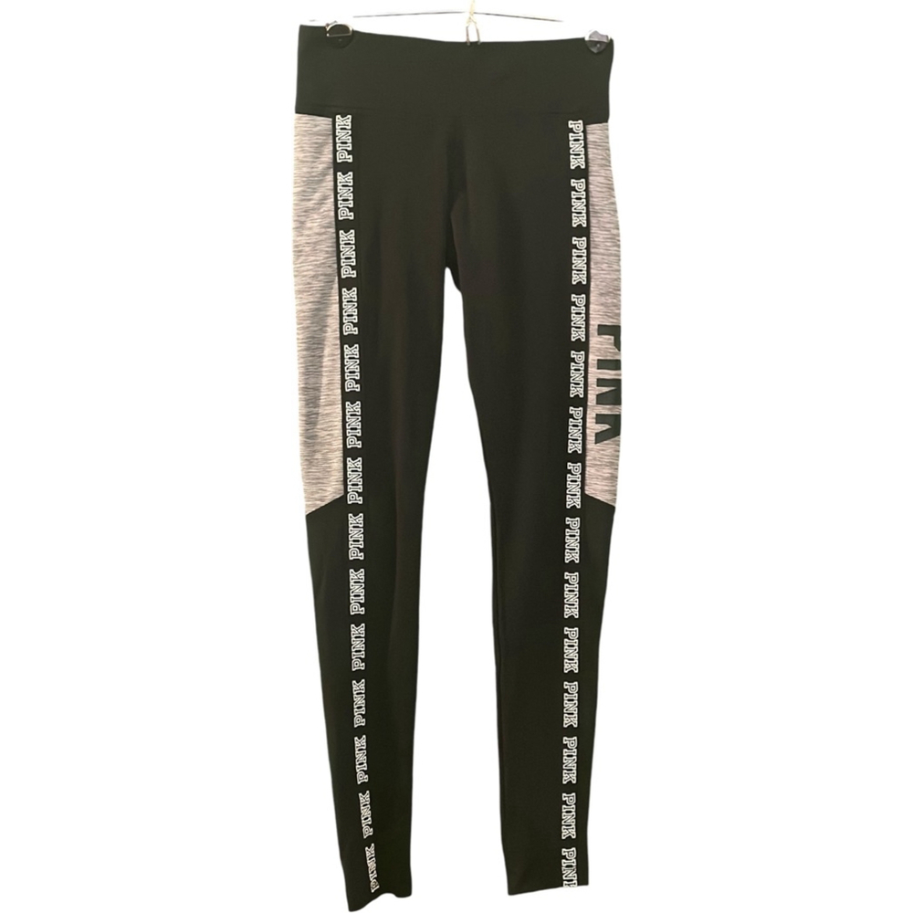 Women's VS PINK Ultimate Leggings Black Gray XS